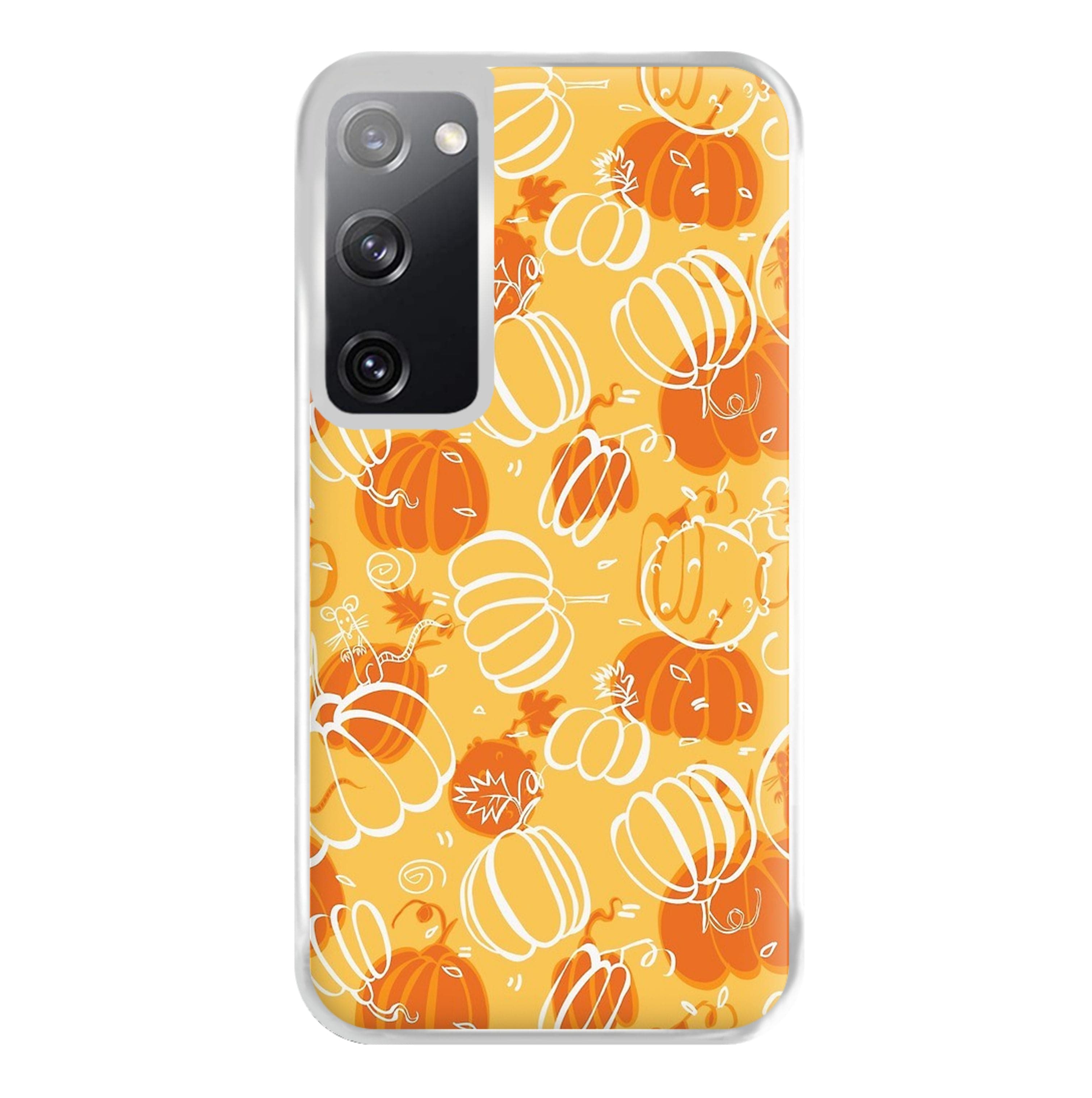 Drawn Pumpkin Pattern Phone Case