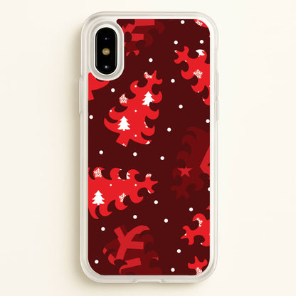 Wrapping Paper Christmas Tree Pattern iPhone X / XS Case