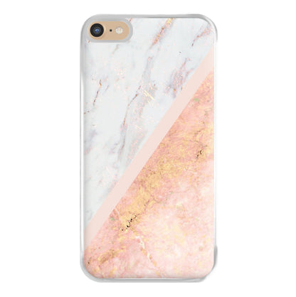 Marble and Rose Gold Phone Case