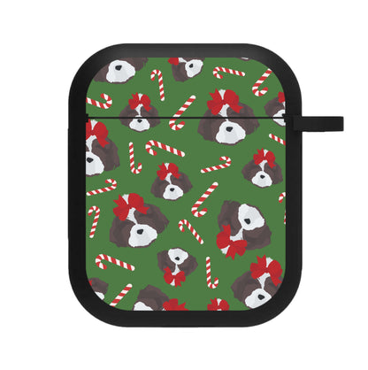 Dog Christmas Pattern AirPods Case