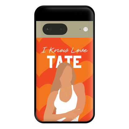 I Know Love Pattern Google Pixel 7 Case