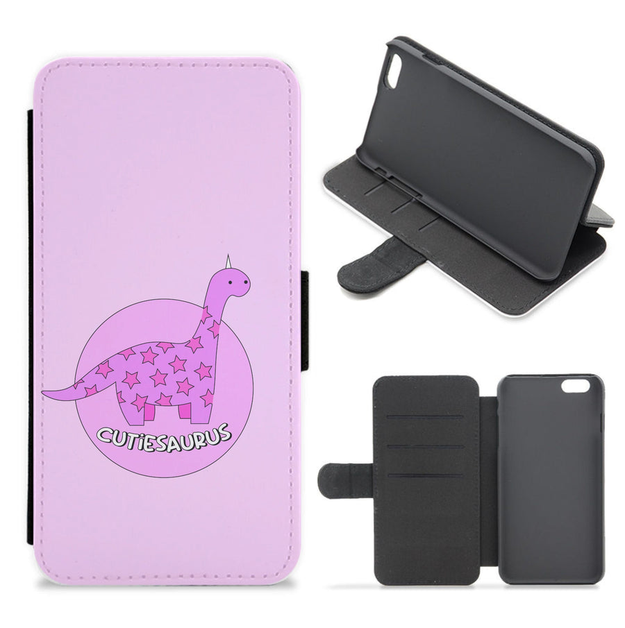 Cutiesaurus - Dinosaurs Flip / Wallet Phone Case