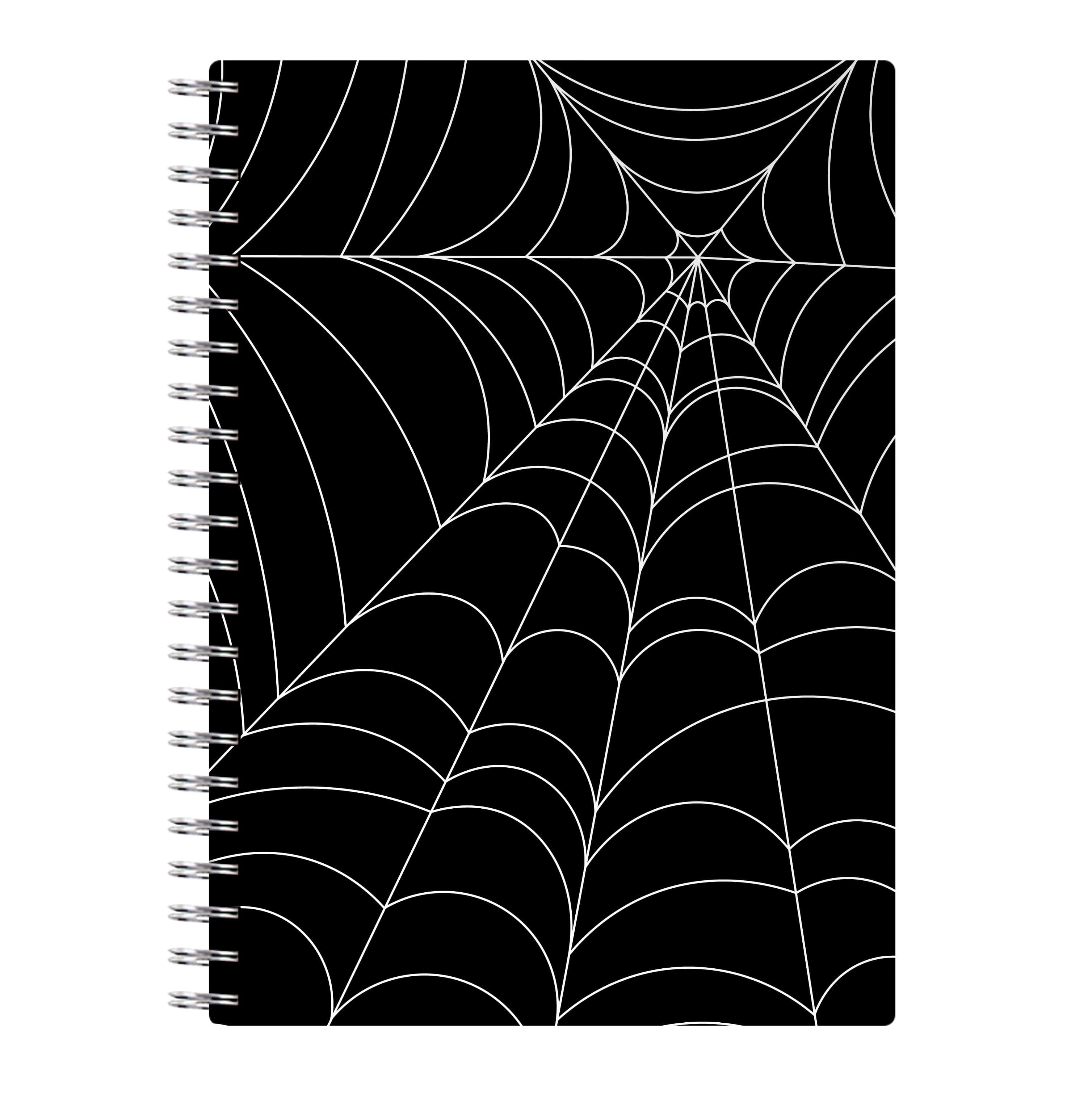 Black Cobwebs Pattern Notebook