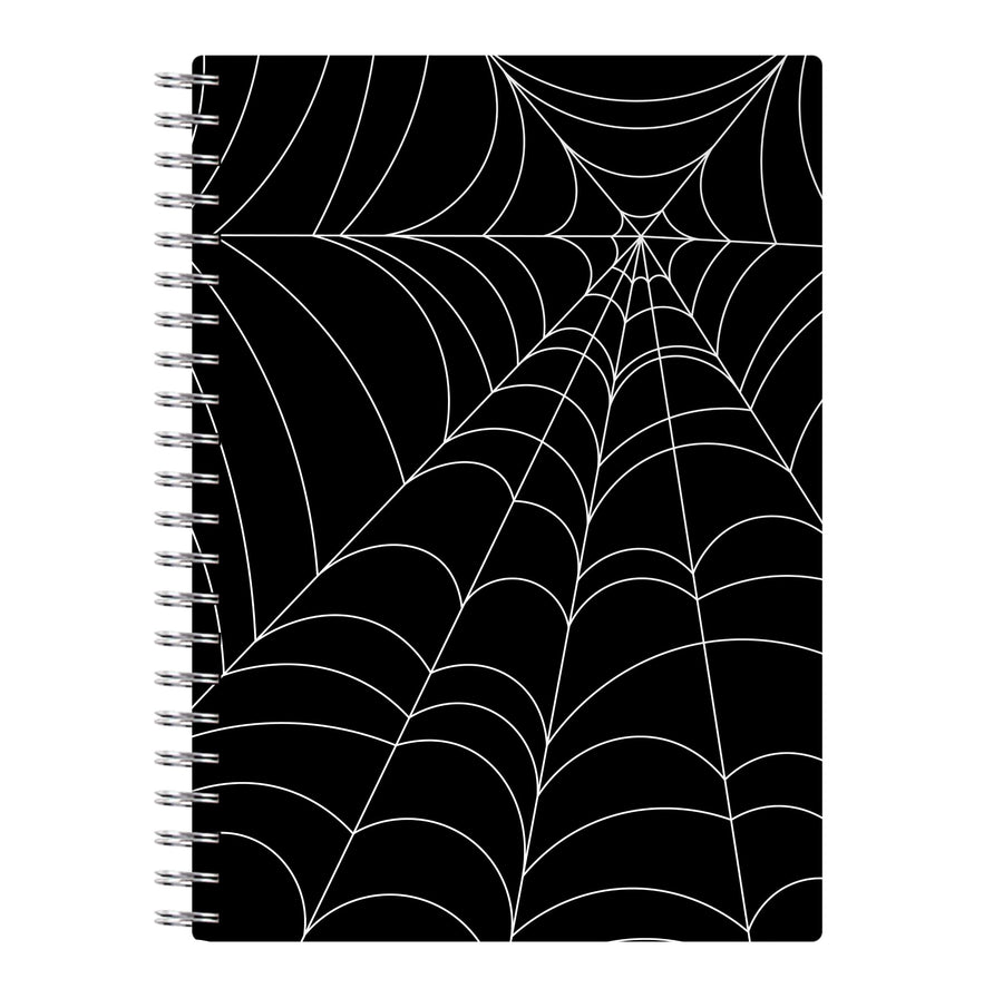 Black Cobwebs Pattern Notebook