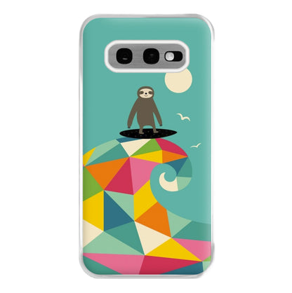 Surfing Sloth Phone Case