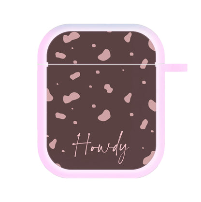 Cow Print Howdy AirPods Case