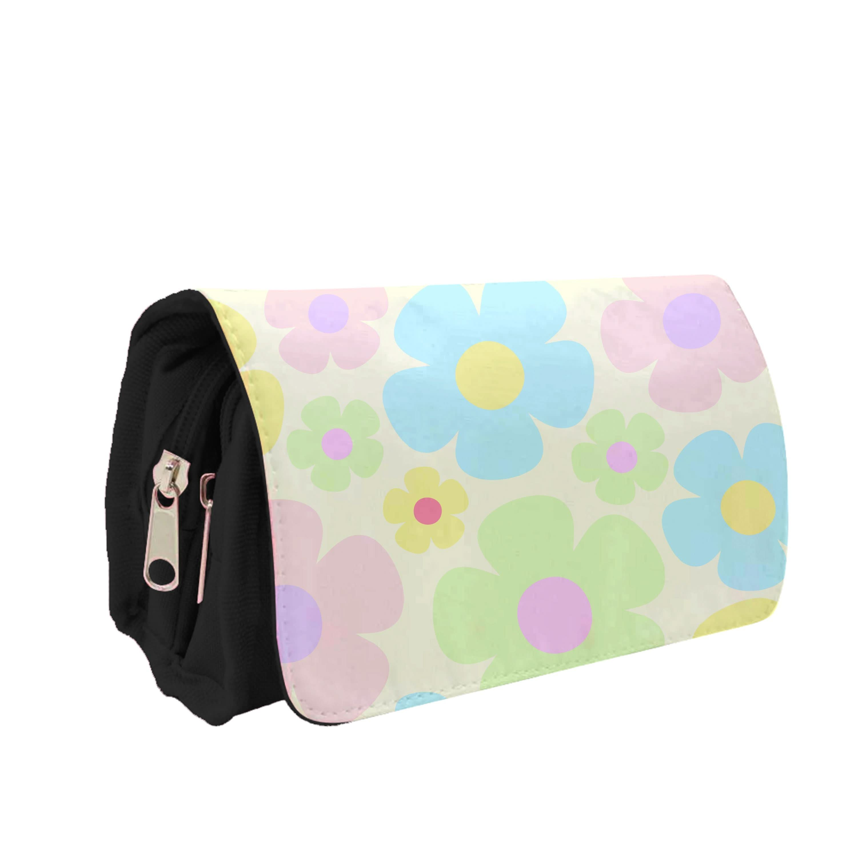 Rainbow Flowers Pattern Pencil Case