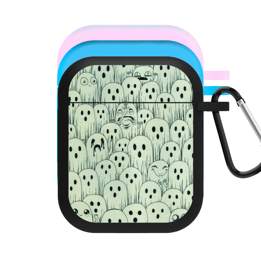 Droopy Ghost Pattern AirPods Case