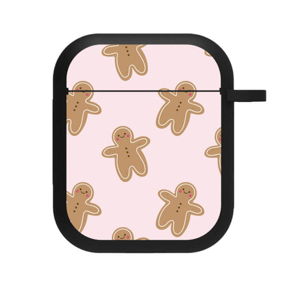 Gingerbread Men Christmas Pattern AirPods Case