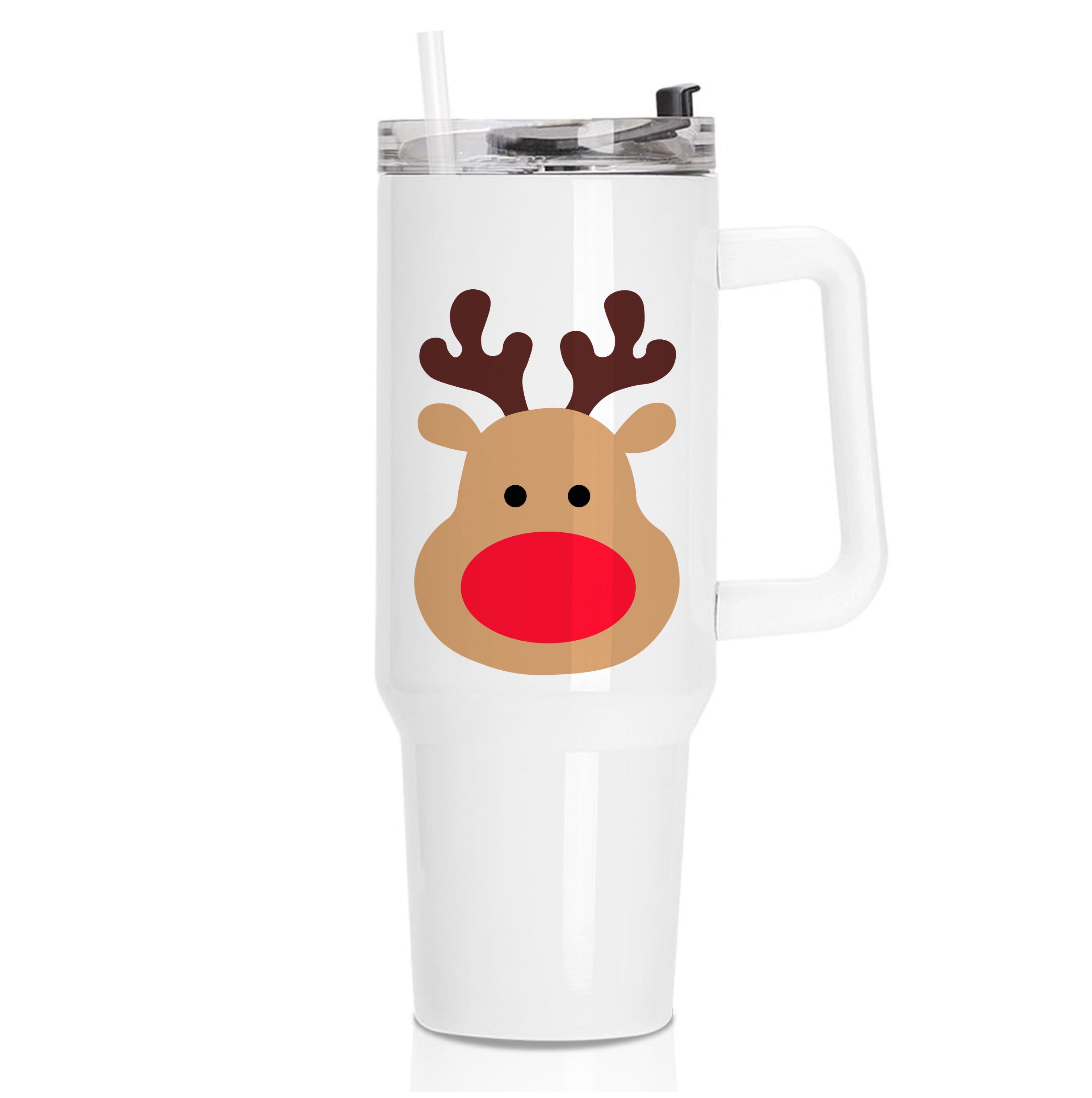 Rudolph Face - Christmas Tumbler