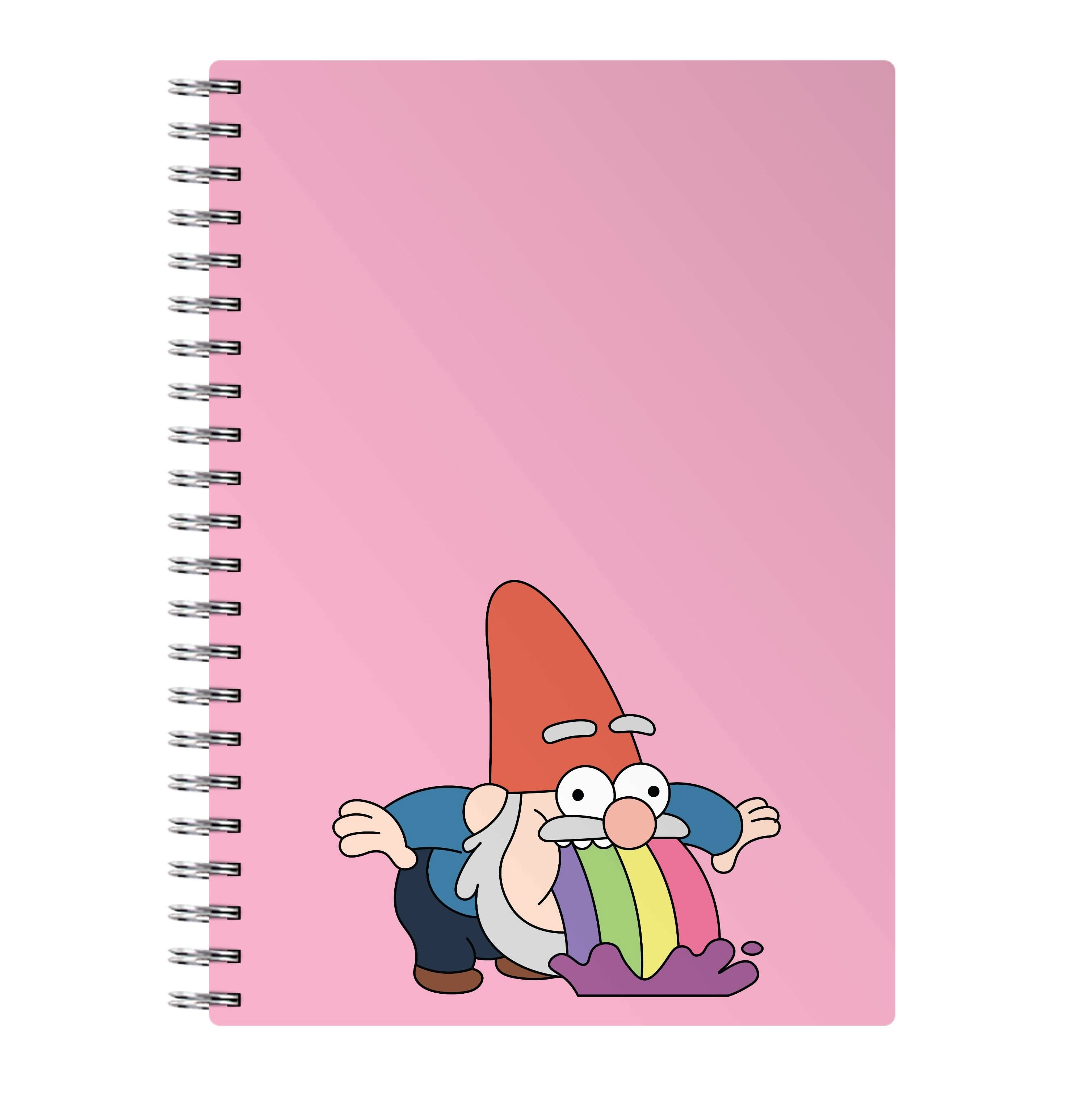 Garden Gnome Rainbow Notebook