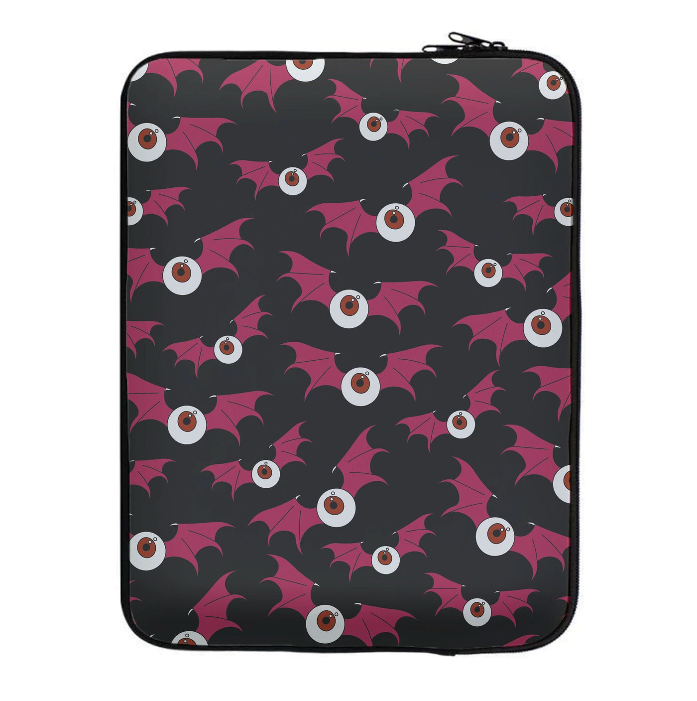 Red Bat Pattern Laptop Sleeve