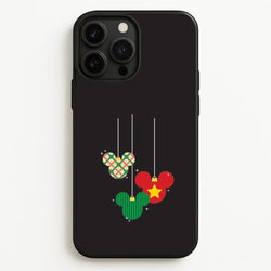 Cartoon Mouse Hanging Baubles iPhone 13 Pro Case