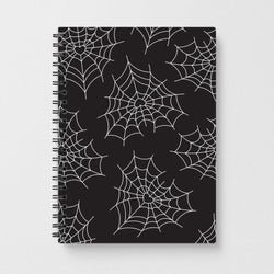 Spiderweb Hearts Pattern Notebook
