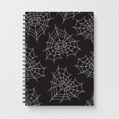 Spiderweb Hearts Pattern Notebook