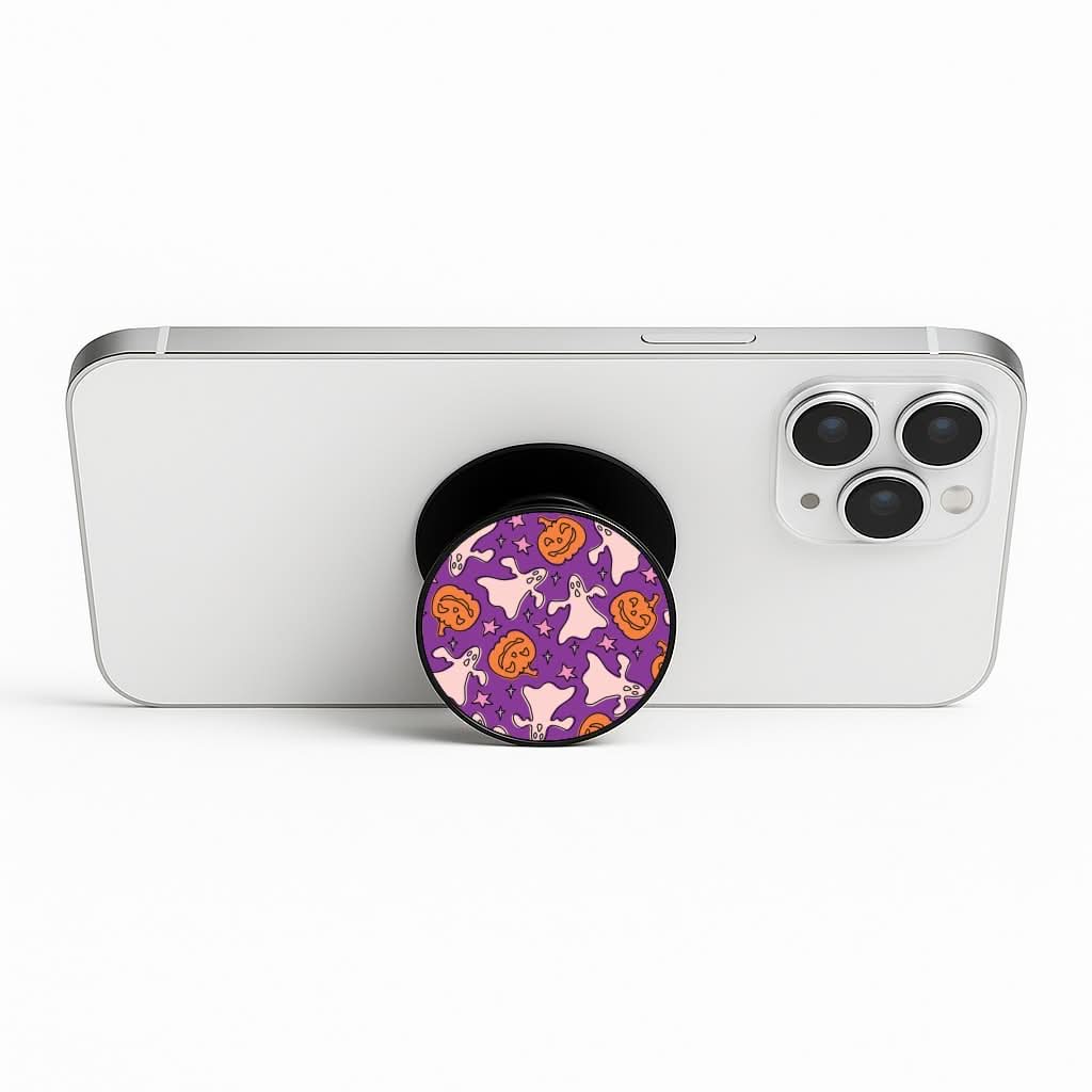 Abstract Halloween Pattern Phone Stand