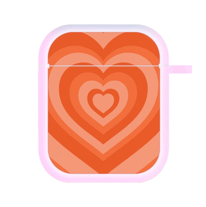 Orange - Colourful Hearts AirPods Case