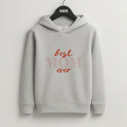 Best Mom Ever Grey Kids Hoodie