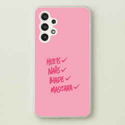 Heels, Nails, Blade, Mascara Galaxy A13 Case