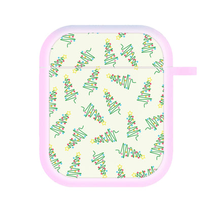 Wiry Tree Pattern AirPods Case