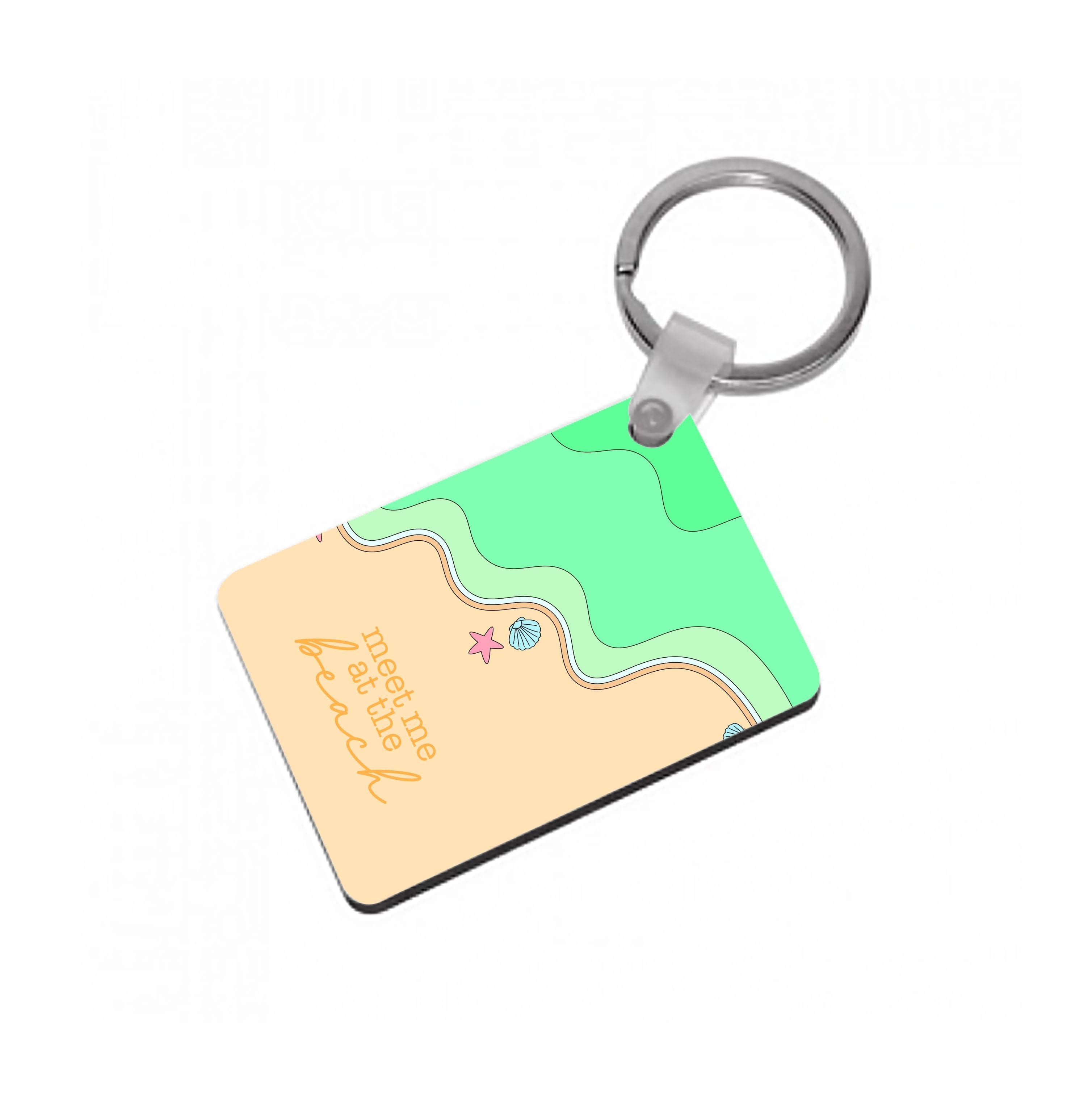 Meet Me At The Beach - Summer Keyring