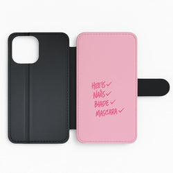 Heels, Nails, Blade, Mascara Flip Phone Case