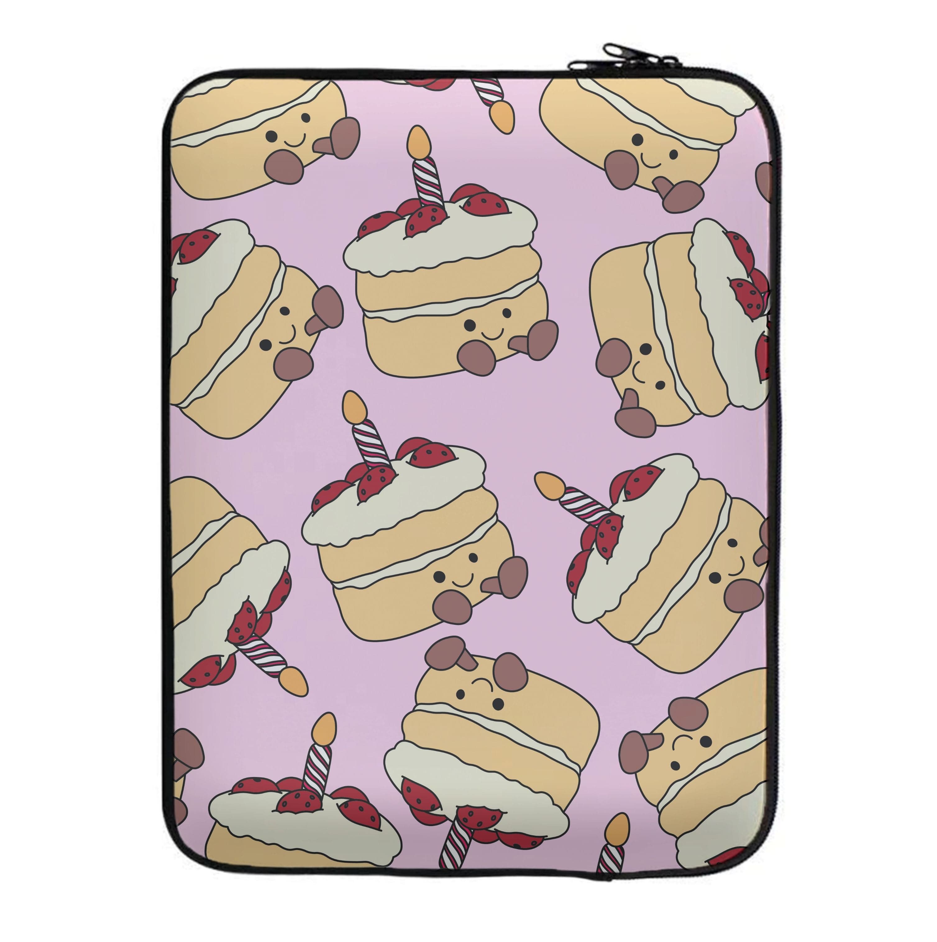 Cake Pattern - Plushy Laptop Sleeve