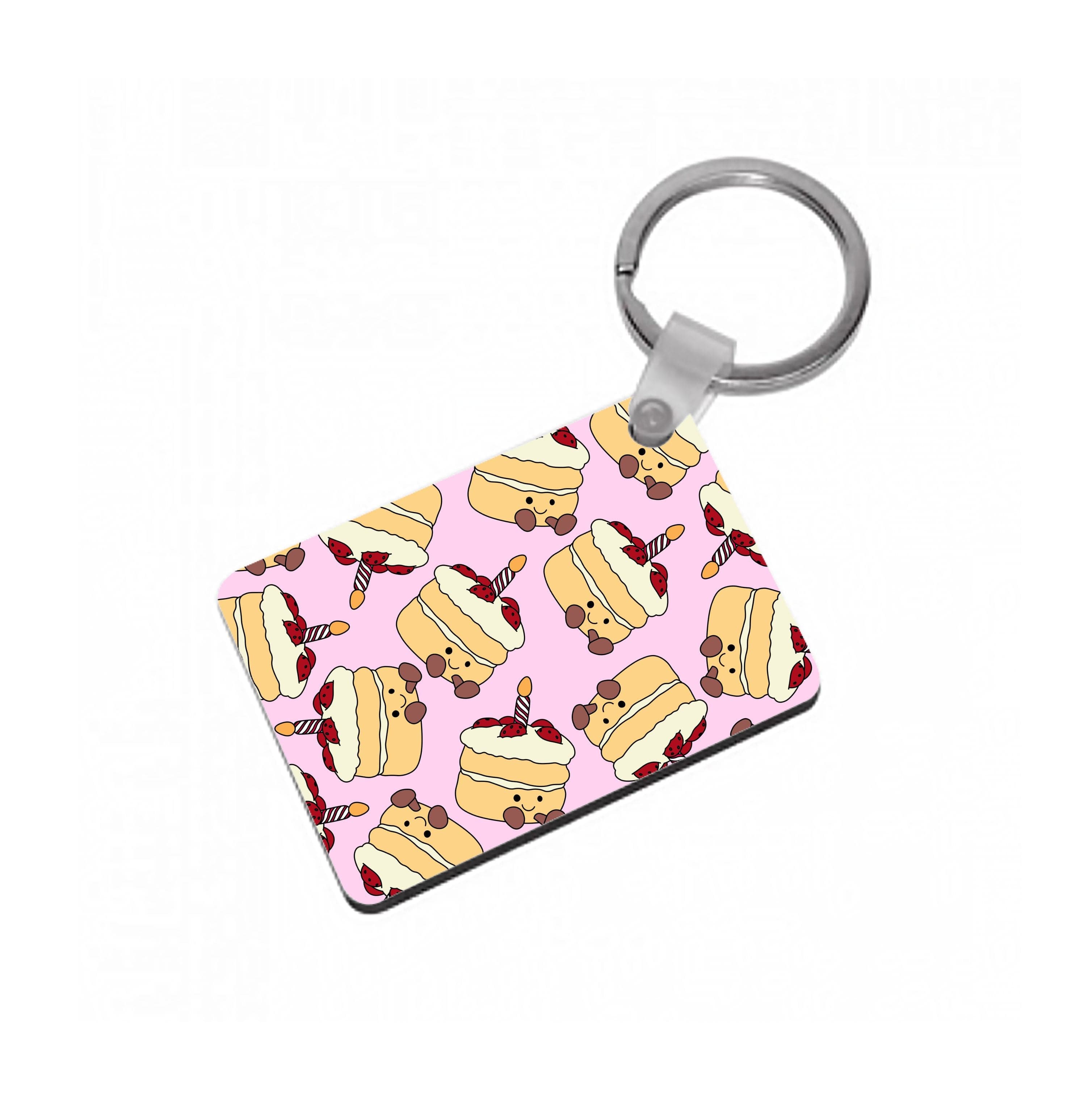 Cake Pattern - Plushy Keyring