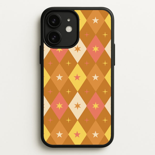 Retro Christmas Argyle Pattern iPhone 11 Case