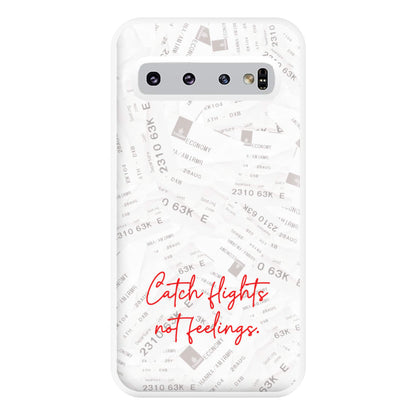 Catch Flights Not Feelings Collage Galaxy S10 Plus Case