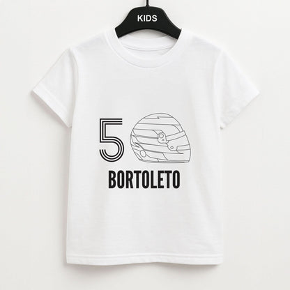 Bortoleto Helmet 2026 Kids Unisex T-Shirt