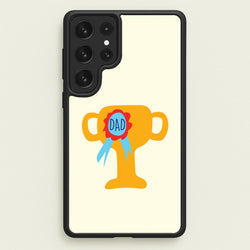 Cartoon Dad Trophy Galaxy S22 Ultra Case