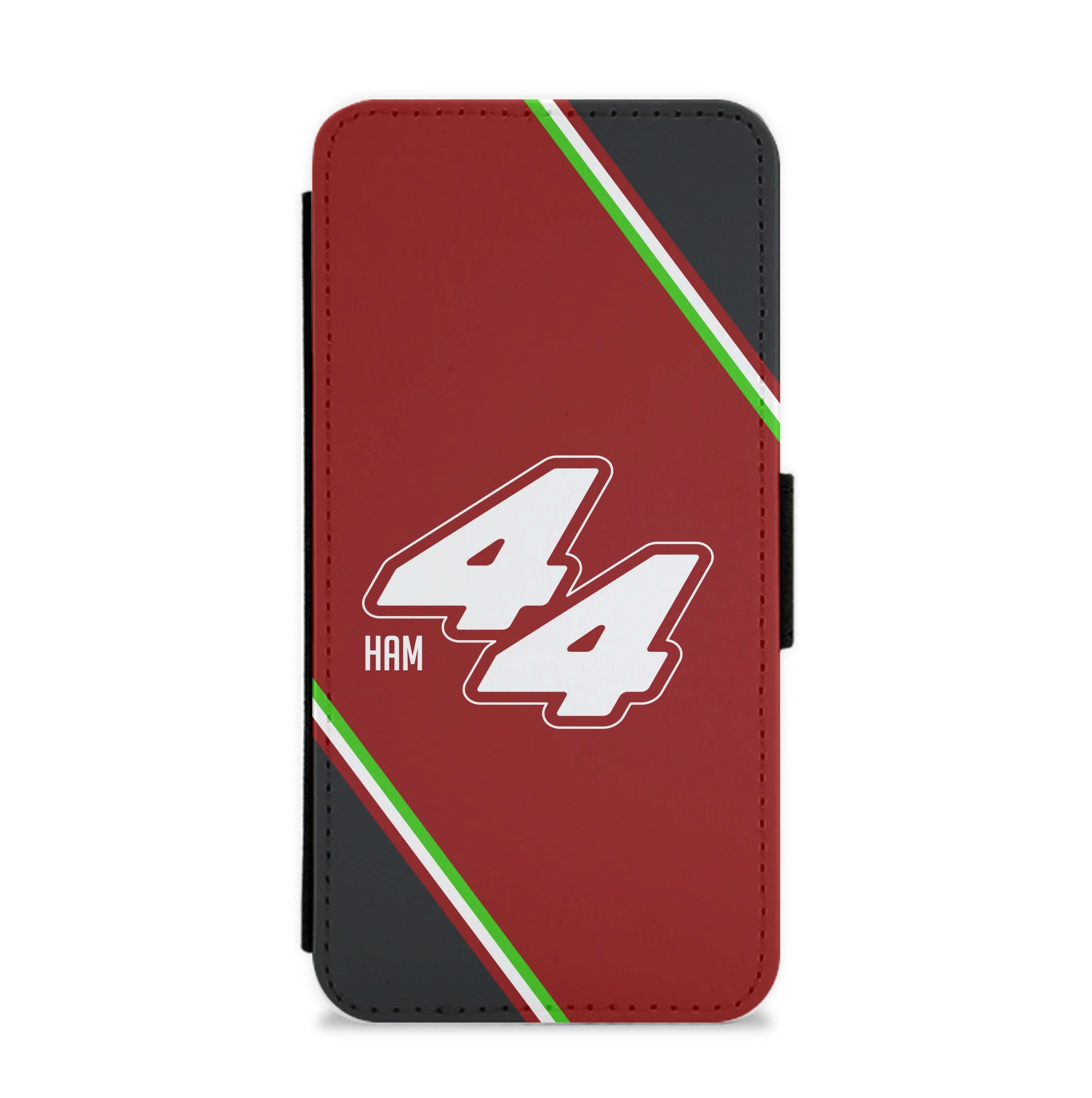 Dark Red Retro 44  Flip / Wallet Phone Case