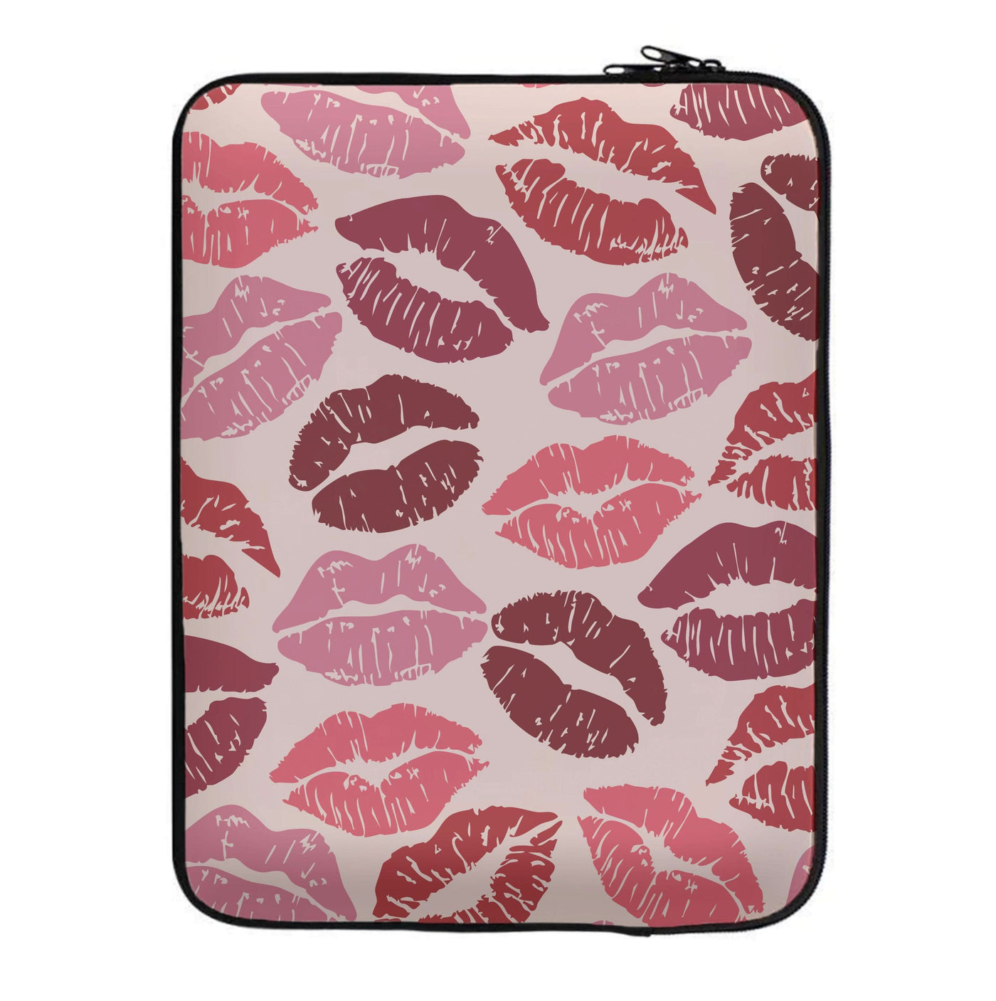 Valentine's Lips Pattern Laptop Sleeve