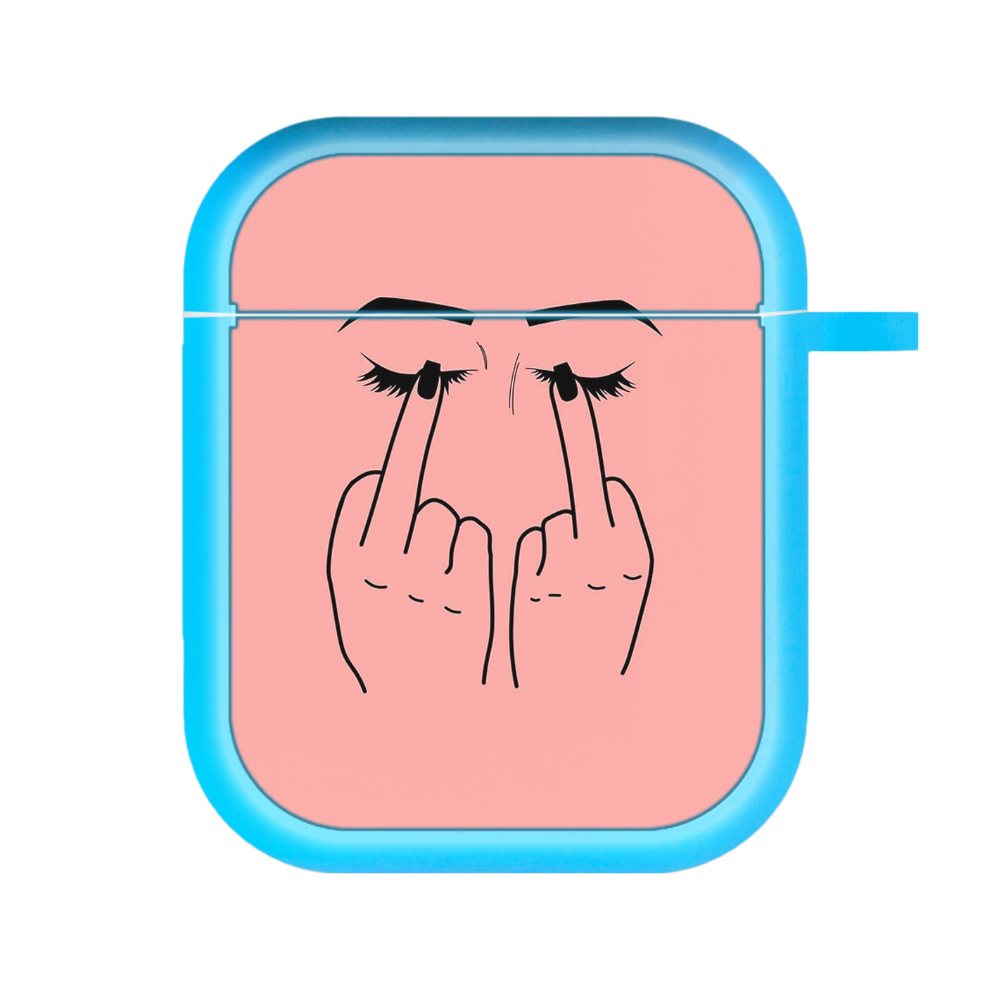 Middle Finger Eyes AirPods Case