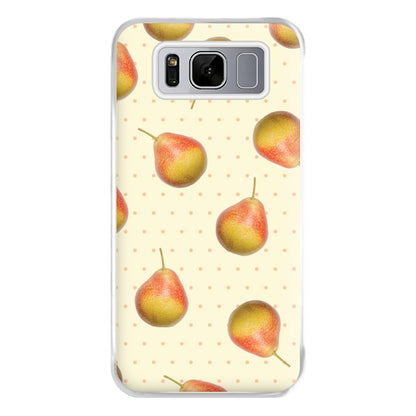 Pears And Polka Dots Pattern Galaxy S8 Case