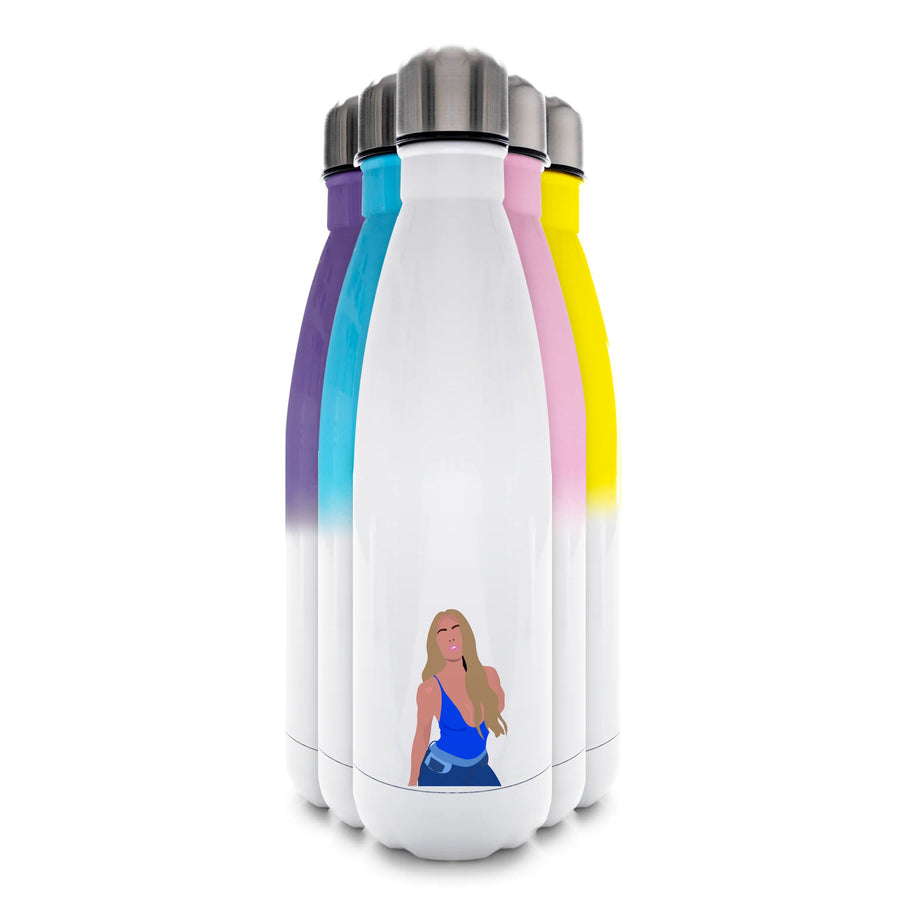Khloe Kardashian silhouette Water Bottle