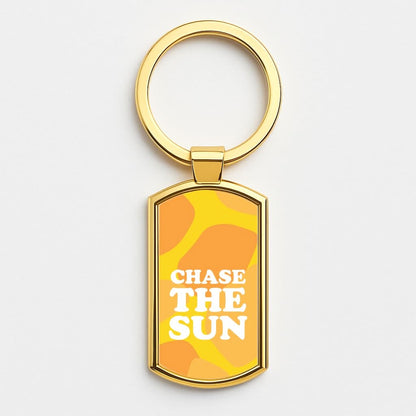 Chase The Sun Gold Keyring