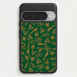 Christmas Wizard Icons Pattern Google Pixel 10 Pro XL Case
