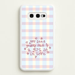 Dreamy Plaid Galaxy S10e Case