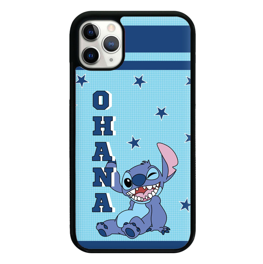 Blue Alien Ohana Phone Case