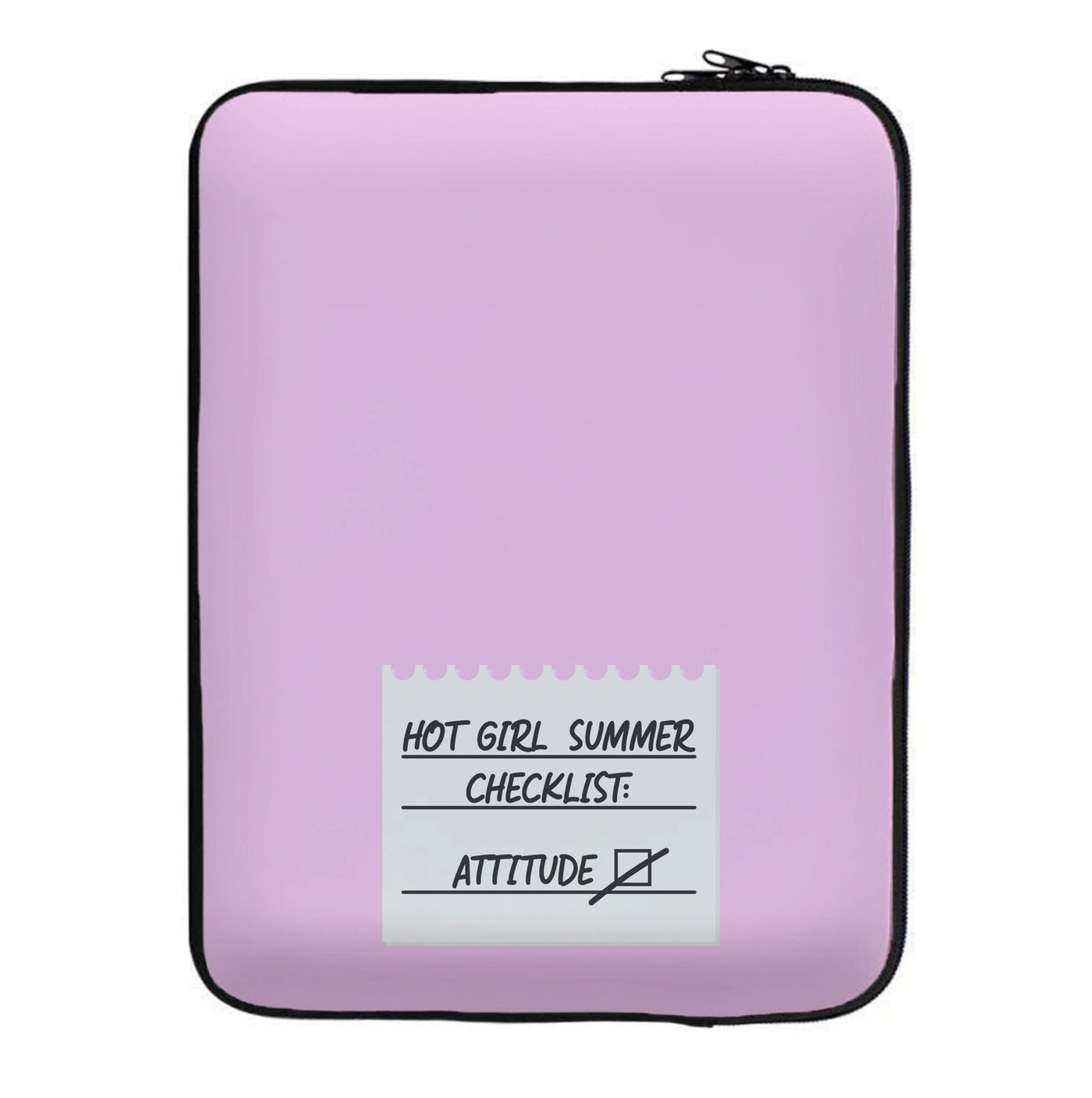 Hot Girl Summer Checklist - Summer Laptop Sleeve