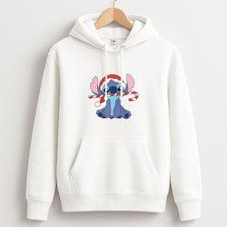Cute Blue Alien Candycane Unisex Hoodie