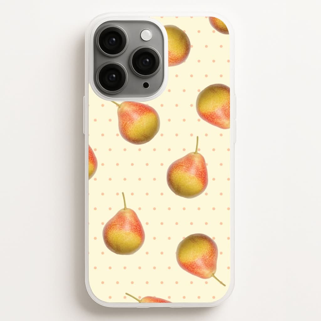 Pears And Polka Dots Pattern Phone Case