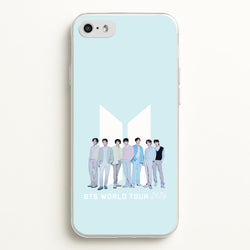 K-Pop Band Tour Pastel Blue iPhone 5 / 5s / SE 2016 Case