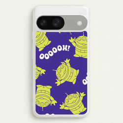 Toy Aliens Silhouette Pattern Google Pixel 9 / 9 Pro Case