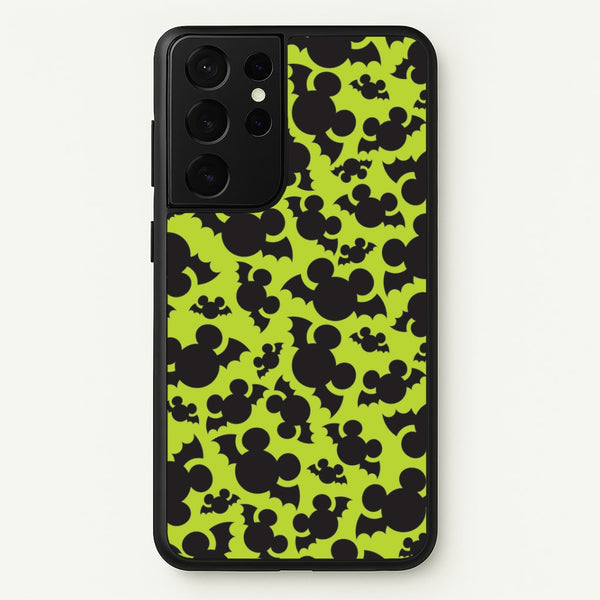 Mouse Bats Pattern Galaxy S21 Ultra Case