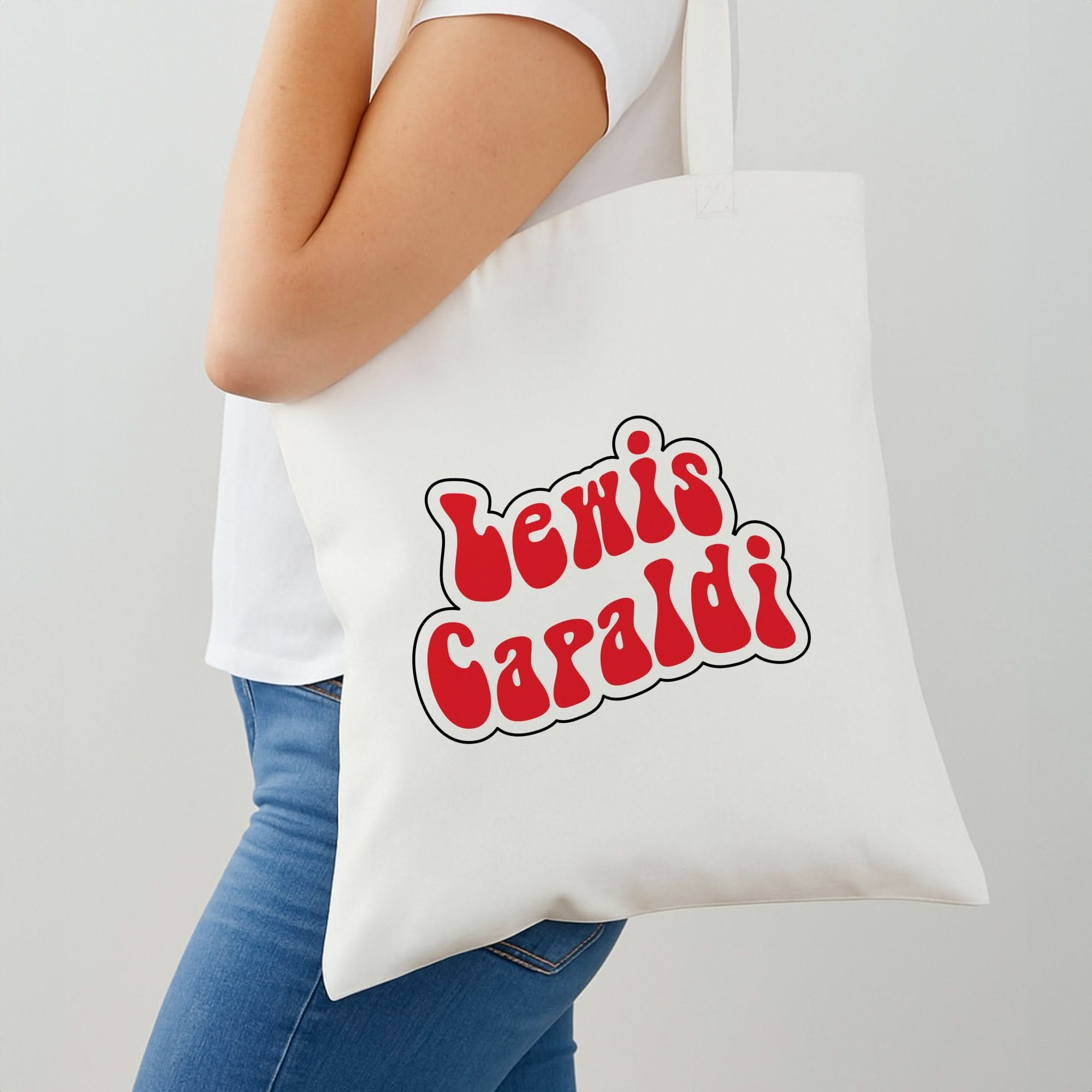 Red Name Shoulder Bag