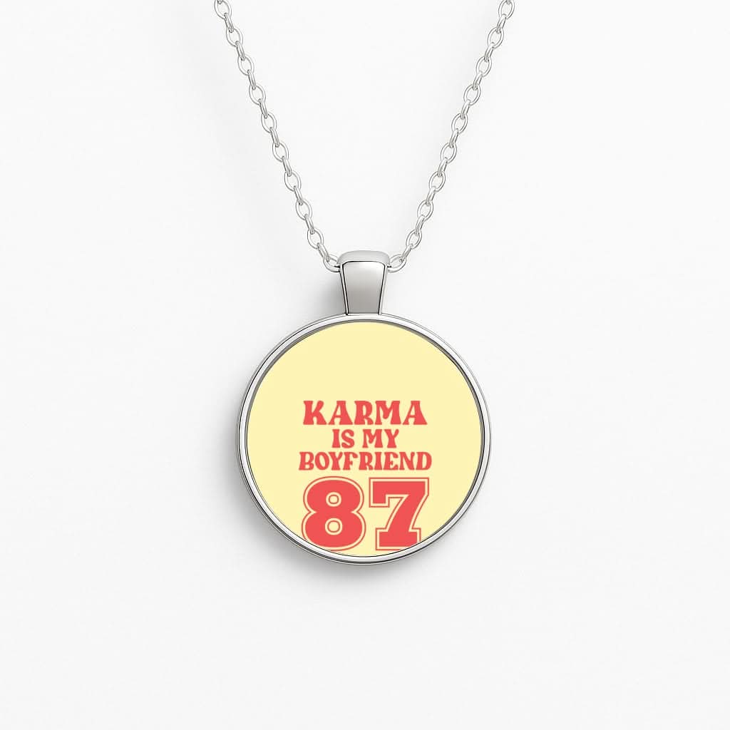 Karma Is My Boyfriend Circle Necklace