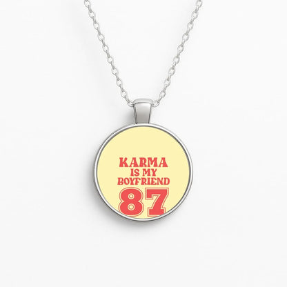 Karma Is My Boyfriend Circle Necklace